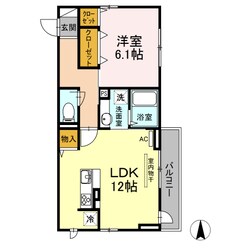 宮城野通駅 徒歩2分 3階の物件間取画像